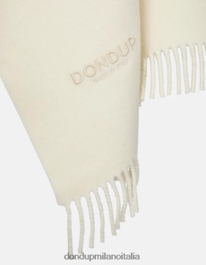 DONDUP mujer capa de lana y nailon accesorios blanco AZX2Z0472