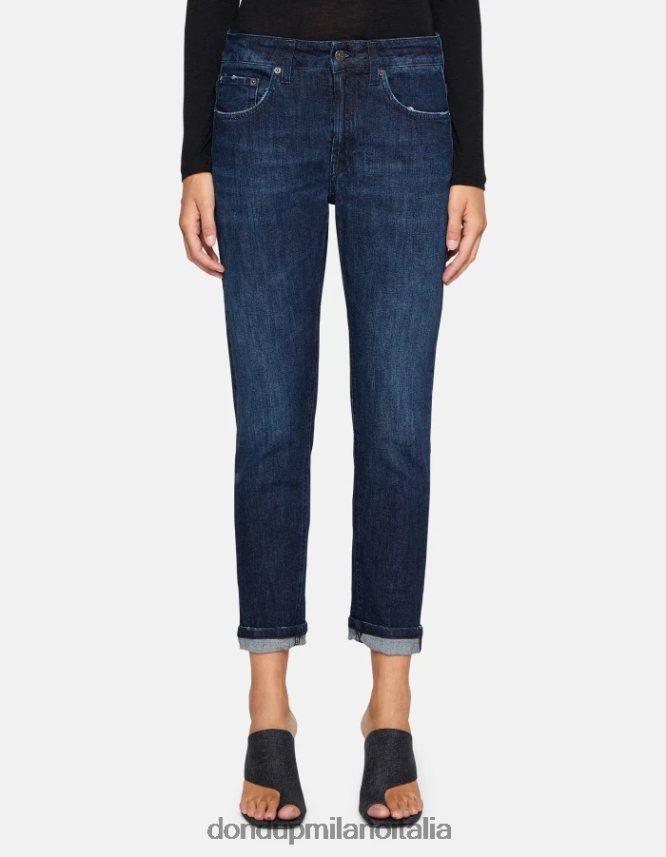 DONDUP mujer jeans mila carrot fit de denim elástico vestir azul AZX2Z05