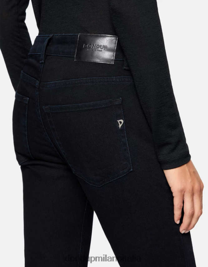 DONDUP mujer jeans mila carrot fit de denim elástico vestir tuareg azul AZX2Z021