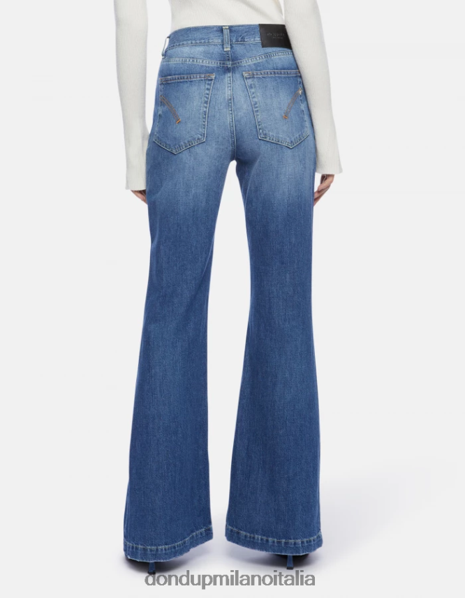 DONDUP mujer jeans rígidos con corte bootcut olivia vestir azul AZX2Z094