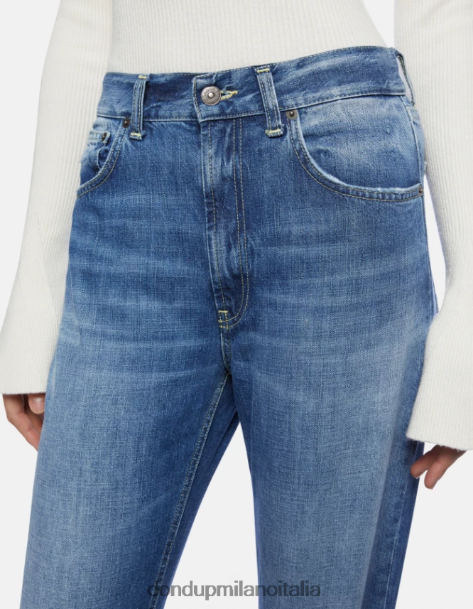 DONDUP mujer jeans rígidos con corte bootcut olivia vestir azul AZX2Z094