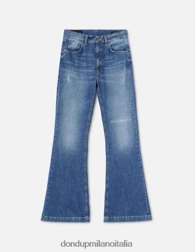 DONDUP mujer jeans rígidos con corte bootcut olivia vestir azul AZX2Z094