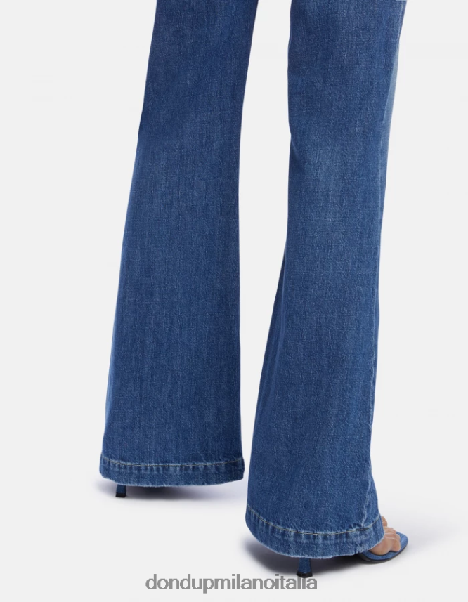 DONDUP mujer jeans rígidos con corte bootcut olivia vestir azul AZX2Z094