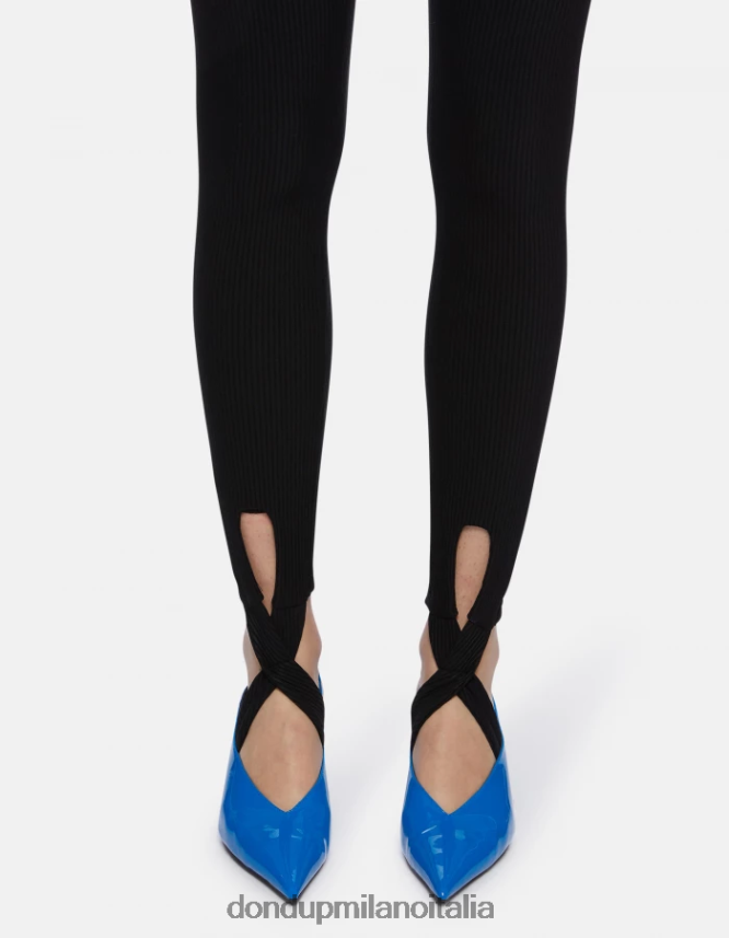 DONDUP mujer leggins de jersey amy vestir negro AZX2Z0144