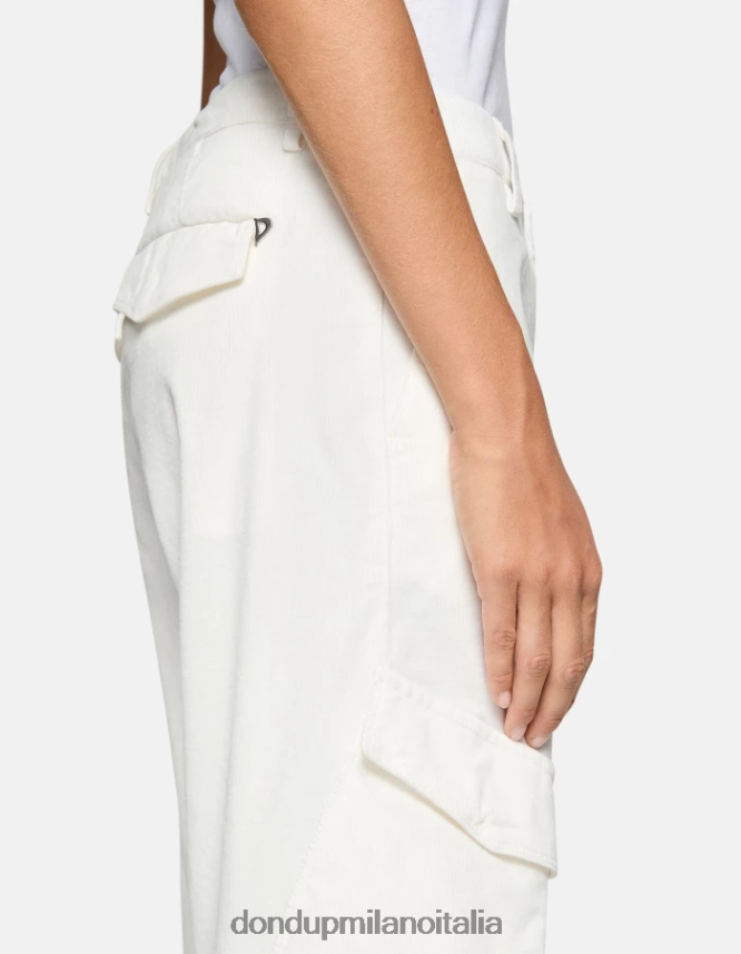 DONDUP mujer pantalones camila holgados de terciopelo vestir burro AZX2Z0209