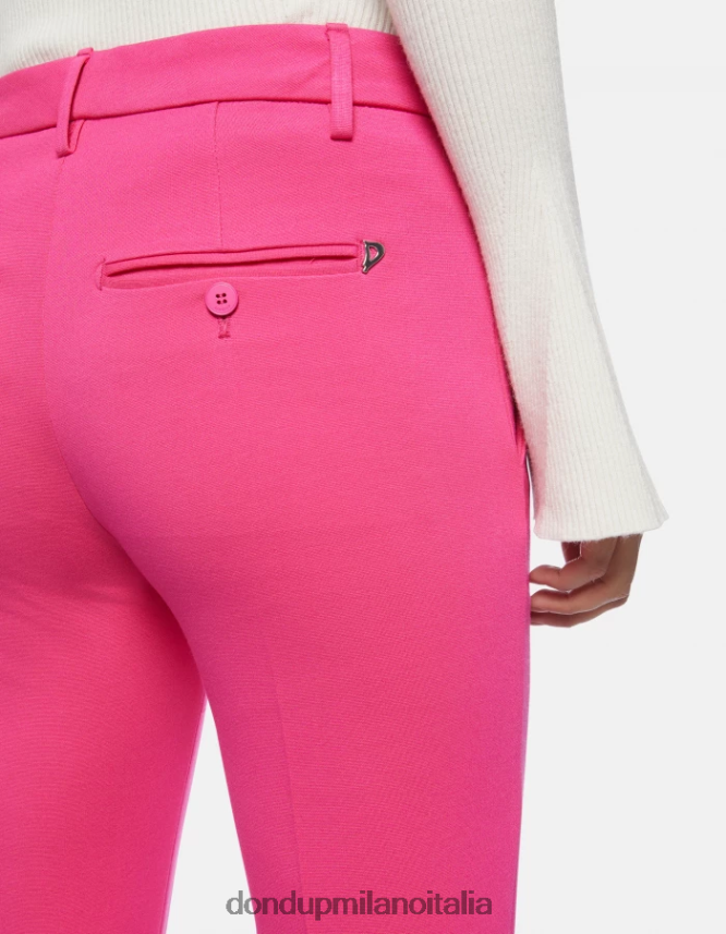 DONDUP mujer pantalones de punto perfectos y ajustados vestir orquídea AZX2Z0126