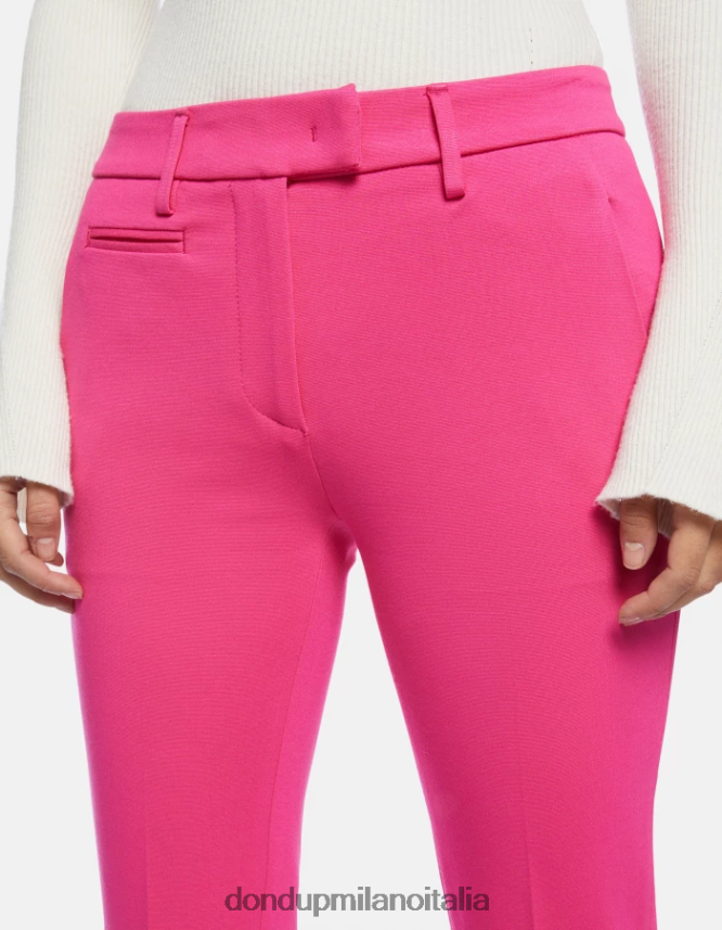 DONDUP mujer pantalones de punto perfectos y ajustados vestir orquídea AZX2Z0126