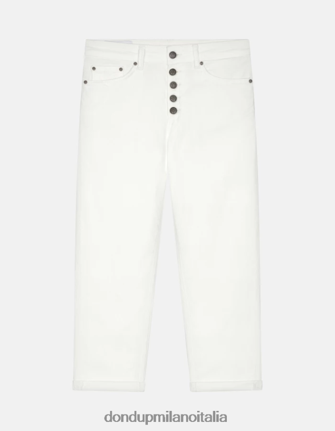 DONDUP mujer pantalones holgados de terciopelo koons vestir burro AZX2Z071