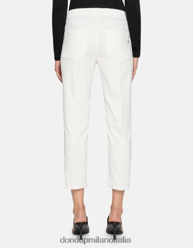 DONDUP mujer pantalones holgados de terciopelo koons vestir burro AZX2Z071