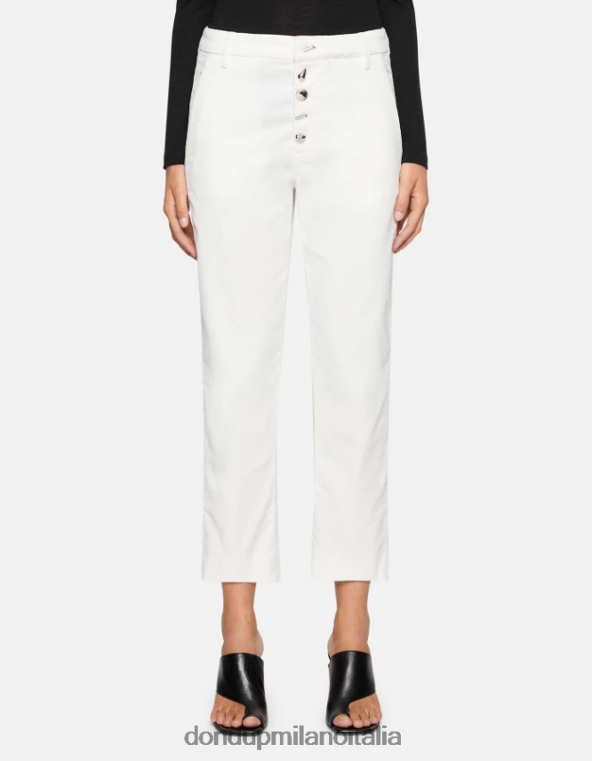 DONDUP mujer pantalones holgados de terciopelo nima vestir burro AZX2Z0135