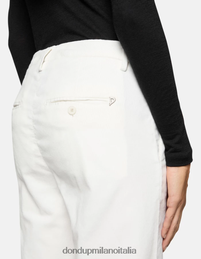 DONDUP mujer pantalones holgados de terciopelo nima vestir burro AZX2Z0135