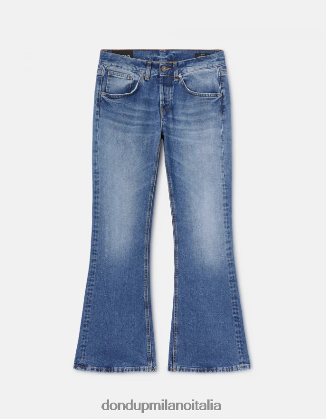 DONDUP mujer vaqueros Betty de denim rígido con corte bootcut vestir azul AZX2Z089